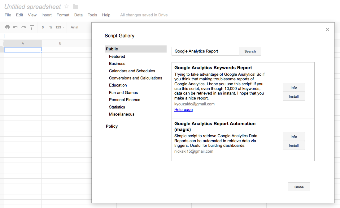How to import Google Analytics data into Google Spreadsheets in 3 ...
