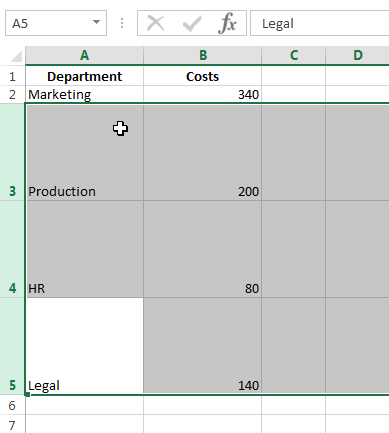 All rows are now the same height