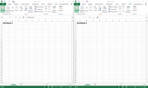 How to view two or more workbooks in Excel at the same time